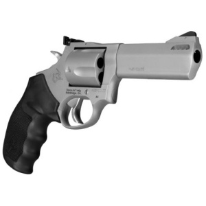 Taurus Tracker Model 44 .44 Rem Mag 4″ Stainless Ported 5 Shot Revolver – 5 Rounds, 4″ Barrel, Polymer Grips, Stainless/Silver, 3-Dot Sights