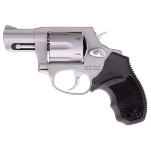 Taurus 856 Stainless 38 Special Revolver – 6 Rounds, 2″ Barrel, Rubber Grips, Stainless/Silver, 3-Dot Sights