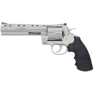 Colt Anaconda 6″ 44mag Revolver – 6 Rounds, Rubber Grips, Stainless/Silver