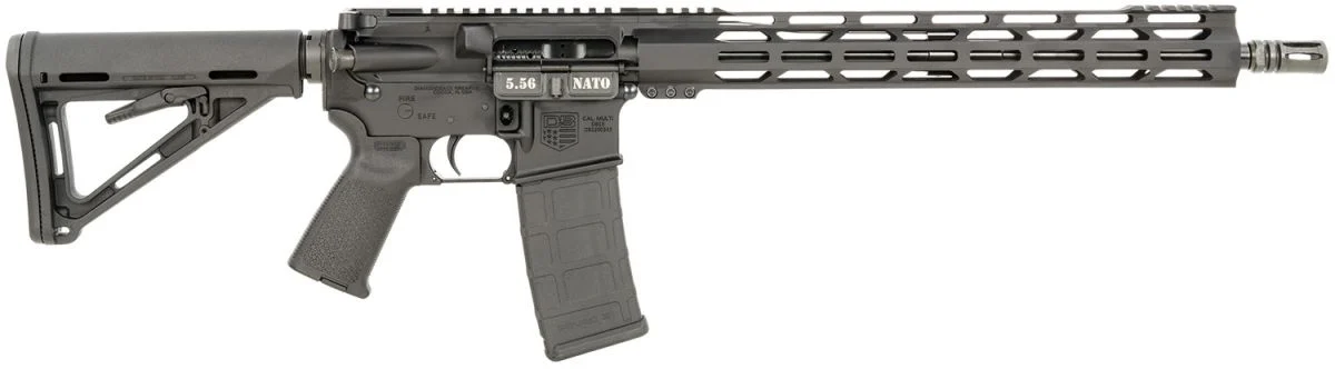 Diamondback Firearms DB15 5.56×45 NATO 16″ Black, M-LOK Handguard, 30+1 – 30+1 Rounds, 16″ Barrel, 6-Position Black Stock, Blue/Black