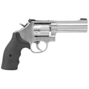 Smith & Wesson Model 617 4″ 22 Long Rifle Revolver – 10 Rounds, 4″ Barrel, Polymer Grips, Stainless/Silver, 3-Dot Sights