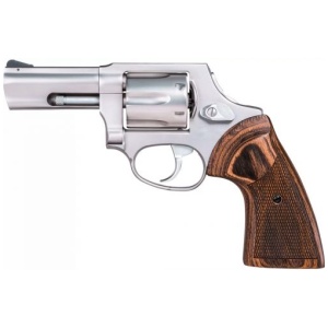 Taurus 856 Executive Grade 38 Special P Revolver – 6 Rounds, 3″ Barrel, Wood Grips, Stainless/Silver