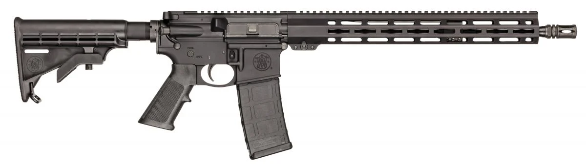 Smith & Wesson M&P 15 Sport III 5.56×45 NATO 16″ Barrel, 15″ M-LOK Handguard, 30+1 – 30+1 Rounds, 16″ Barrel, Black Stock, Blue/Black