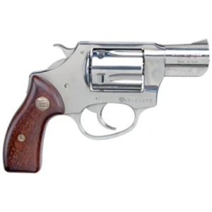 Charter Arms Undercover Polished Stainless/Wood 38 Special Revolver – 5 Rounds, 2″ Barrel, Wood Grips, Stainless/Silver, 3-Dot Sights