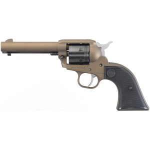 Ruger Wrangler Bronze 4.62″ 22 Long Rifle Revolver – 6 Rounds, 4.62″ Barrel, Polymer Grips, FDE/Tan, 3-Dot Sights