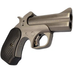 Bond Arms Rowdy XL 410/45LC Derringer – 2 Rounds, 3.5″ Barrel, Stainless/Silver