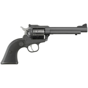 Ruger Super Wrangler .22 LR / .22 Mag 5.5″ Black Cerakote 6 Shot – 6 Rounds, 5.5″ Barrel, Polymer Grips, Blue/Black, Adjustable Sights