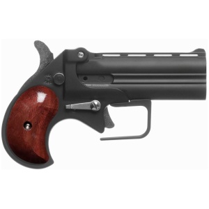 Old West Firearms Big Bore Guardian Black/Rosewood 38 Special Derringer – 2 Rounds, 3.5″ Barrel, Wood Grips, Blue/Black