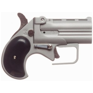 Old West Short Bore Derringer 380 ACP Sliver 2.75″ Barrel Satin Silver Finish w/Black Synthetic Grips Guardian Package – 2 Rounds, 2.75″ Barrel