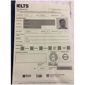 IELTS certificate