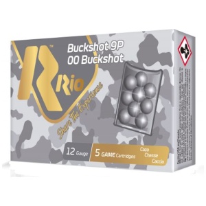 RIO Royal Buckshot 12 Gauge ammo 2.75″ 9 Pellets #00-Buck 5 round box