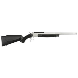 CVA Scout Takedown Full Size 350 Legend 20″ Threaded – 1 Round, Black Synthetic Stock, Synthetic, Stainless/Silver