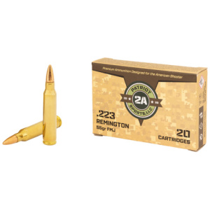 PATRIOT SPORTS 223 Rem 55 gr Full Metal Jacket 20 Per Box