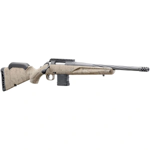 Ruger American Ranch Rifle Gen II 5.56×45 NATO 16.1″ Spiral Fluted, Threaded, 10+1 FDE Splatter Stock – 10+1 Rounds, 16.1″ Barrel, Synthetic, FDE/Tan