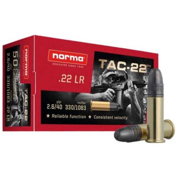 Norma Tac-22 22LR Ammo