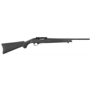 Ruger 10/22 Carbine .22LR Semi Auto Rifle – 10+1 Rounds, 18.5″ Barrel, Black Synthetic Stock, Blue/Black