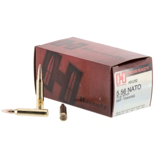 Hornady 5.56 NATO 75gr SBR Training 50ct – Brass Casing