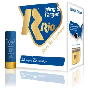 Rio Wing & Target 12 GA 2-3/4″ 1oz #7.5 1250fps 25rd box