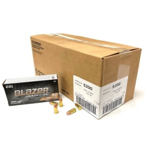 CCI Blazer Brass Ammo 9mm 115gr FMJ 1000rd Case – Brass Casing